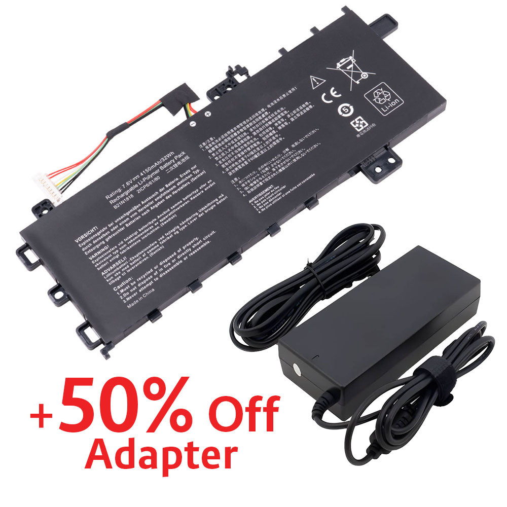 Adapter Bundling Available) Asus C21N1818-1 Battery for Asus