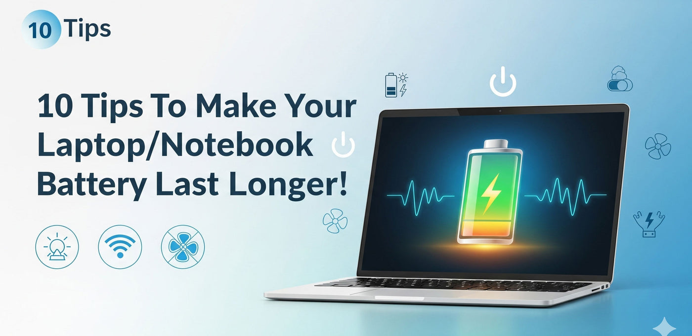 10 Tips To Make Your Laptop/Notebook Battery Last Longer