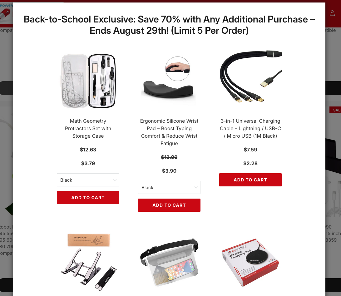 🎒 Level Up Your School Year: Unlock 70% Off Surprise Add-On Deals!