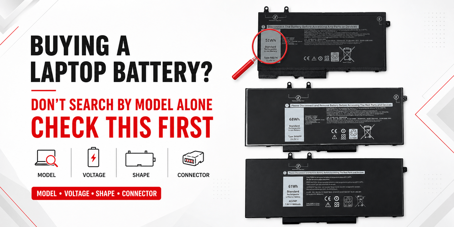 Buying a Laptop Battery? Don’t Search by Laptop Model Alone—Check This First!!!