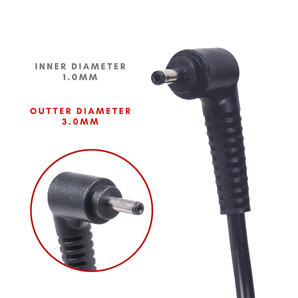 Lenovo Yoga 310 Series Laptop Charger AC Adapter Power Cord (1.0 x 3.0mm) [20V 2.25A 45W] - Compatible Adapter