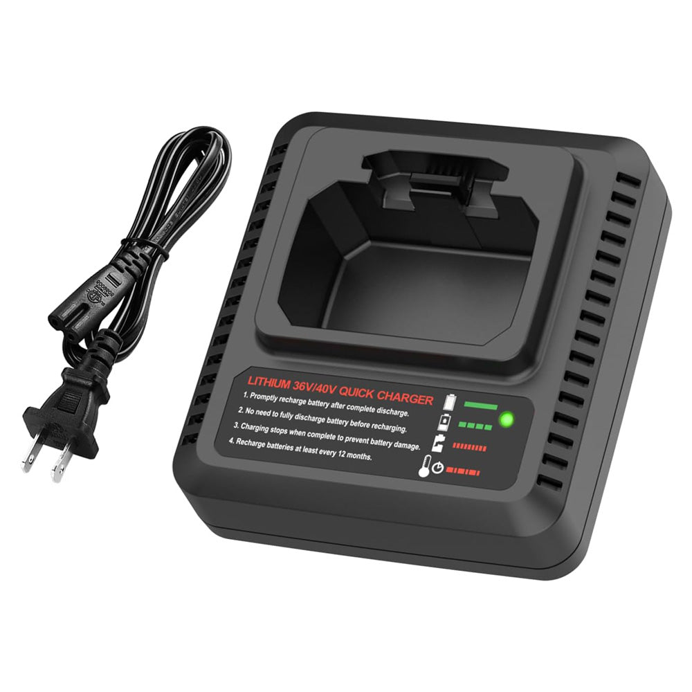 Black and Decker LCS36 LCS40 Charger for Black and Decker 36V 40V Battery LBX2040 LBXR36 LBXR2036 LBX2540 LST540 LCS1240 LBX1540 LST136W [36V/40V 2A] Compatible Charger