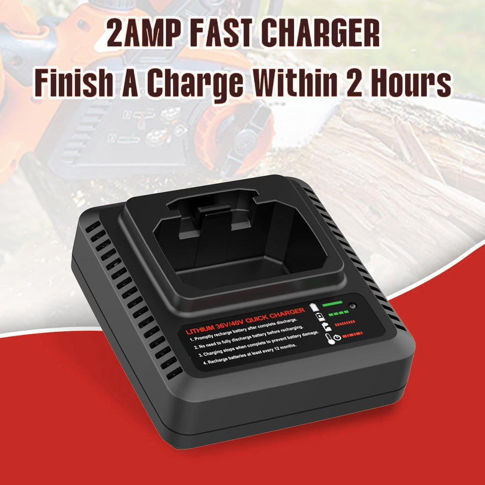 2AMP FAST CHARGER
Finish A Charge Within 2 Hours