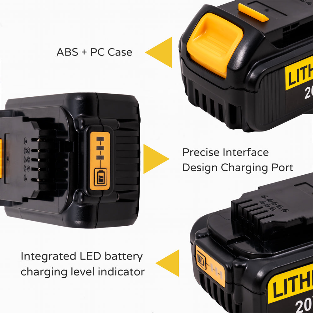 Dewalt DCB200 DCB205 DCV580 DCB204 DCB180 DCB203 DCD740 DCD780 [20V / 120Wh] Power Tool Battery Replacement