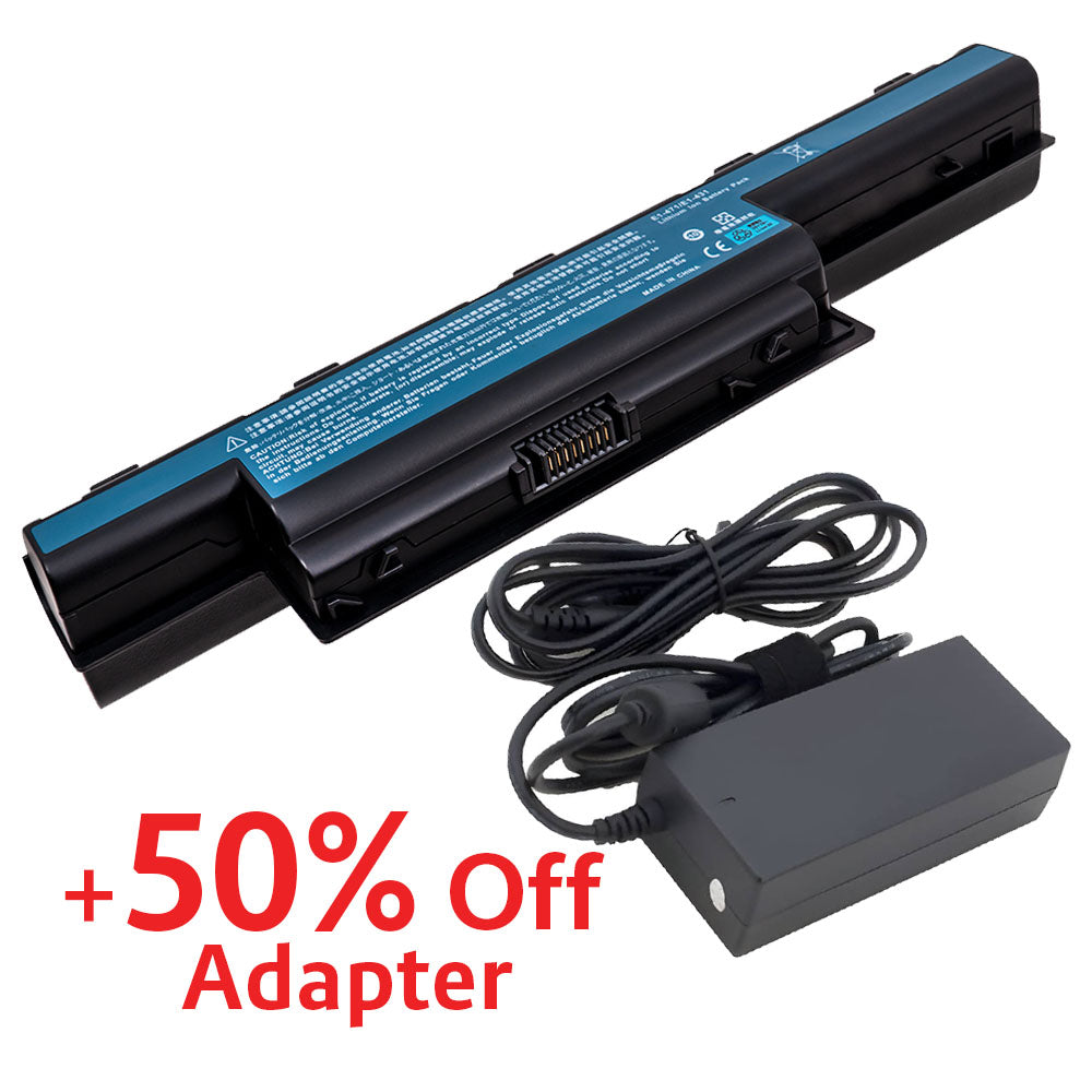 (Adapter Bundling Available)) Acer AS10D73 AS10D71 AS10D3E AS10D56 AS10D75 Aspire 5733 5750 7741 5755 5253 5560 5742 5250 Series AS10D31 AS10D51 AS10D81 AS10D61 AS10D41 [10.8V] Battery Replacement