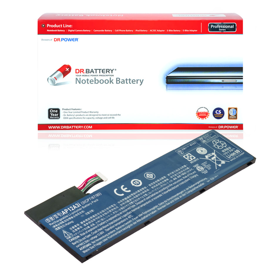 Acer AP12A3I AP12A4I Battery for Acer Aspire M5-581T Aspire Timeline Ultra M5-481T Aspire M5-481PT Aspire M5-581T-6807 M5-581TG Series KT.00303.002 [11.1V] Compatible Battery