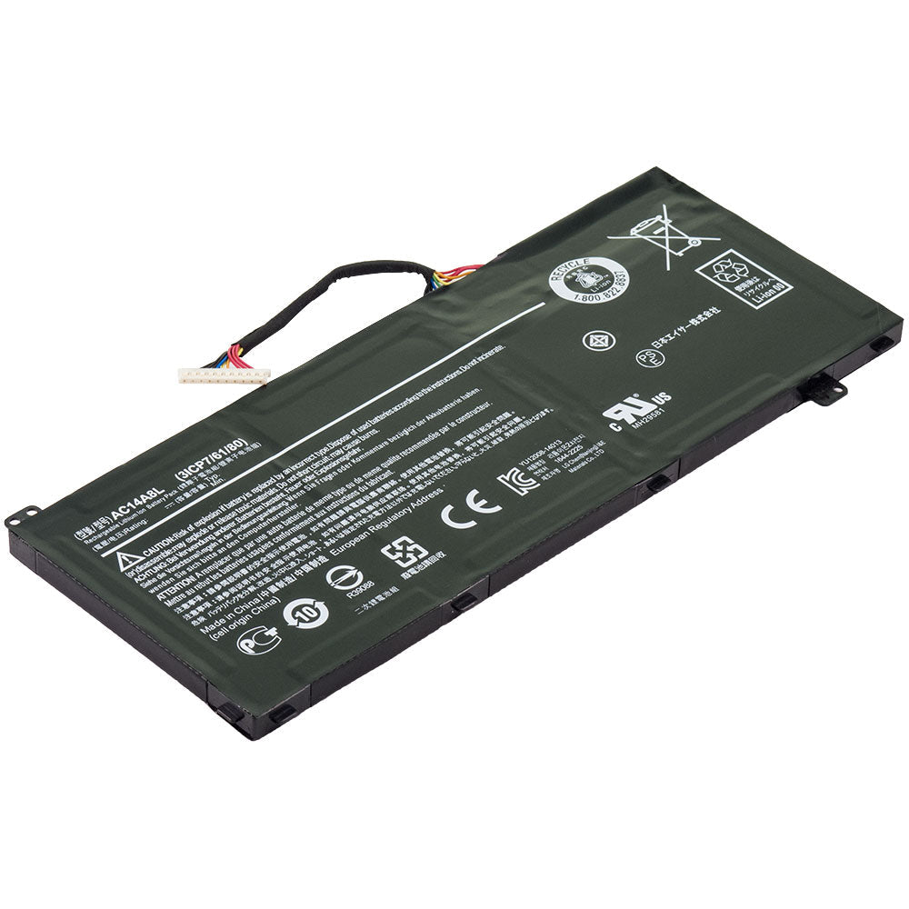 Acer Aspire V17 Nitro VN7-791G VN7-791 Series Laptop Battery AC14A8L KT0030G001 3ICP7/61/80 [11.4V] Compatible Battery