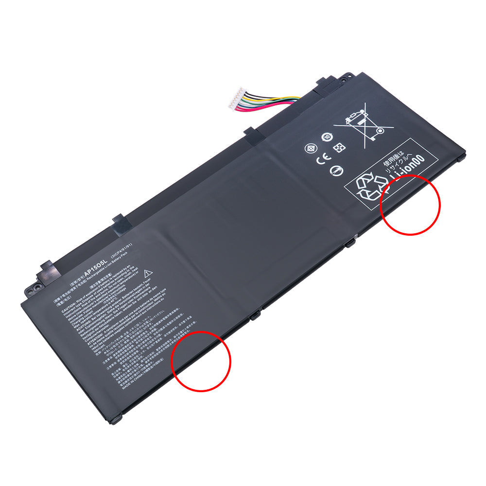 Acer Swift 5 SF515-51T series Acer Swift 5 SF514-51 series Acer Swift 1 SF114-32 Series Laptop Battery AP1505L AP15O5L KT.00305.001 KT00305001 [11.55V] Compatible Battery