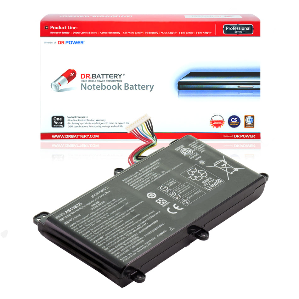 Acer AS15B3N Battery for Acer Predator 15 G9-591 G9-592 G9-593 G9-593G 17 G9 G9-791 G9-791G G9-792 G9-792G G9-793 G9-793G 17X GX-791 GX-792 G9-591 Series KT.00803.004 KT.00803.005 [14.8V] Compatible Battery