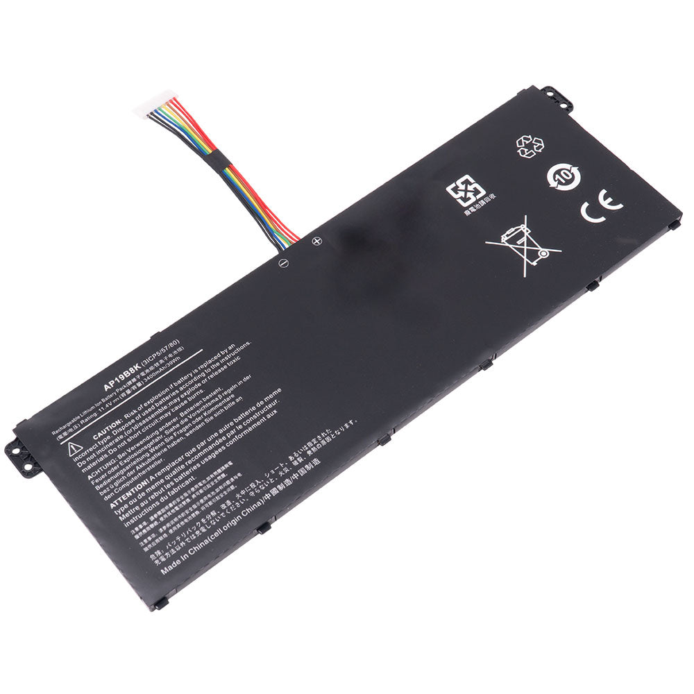 Acer Chromebook 15 CB315-3H Series Chromebook 314 C933 Series Laptop Battery AP19B8K KT00304013 AP19B5K [11.25V/11.4V] Compatible Battery