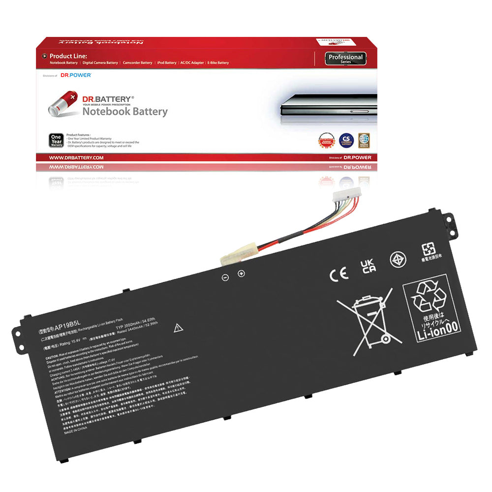 AP19B5L battery for Acer Swift S40-52 with DrBattery packaging