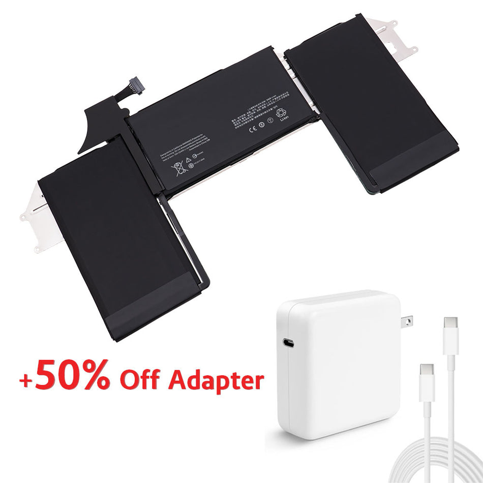 (Bundle with Adapter for 50% Off) A1932 A1965 A2179 Battery for Apple MacBook Air 13 inch Retina Core i3 i5 i7 (Late 2018 2019 2020 Year) [11.4V] Compatible Battery