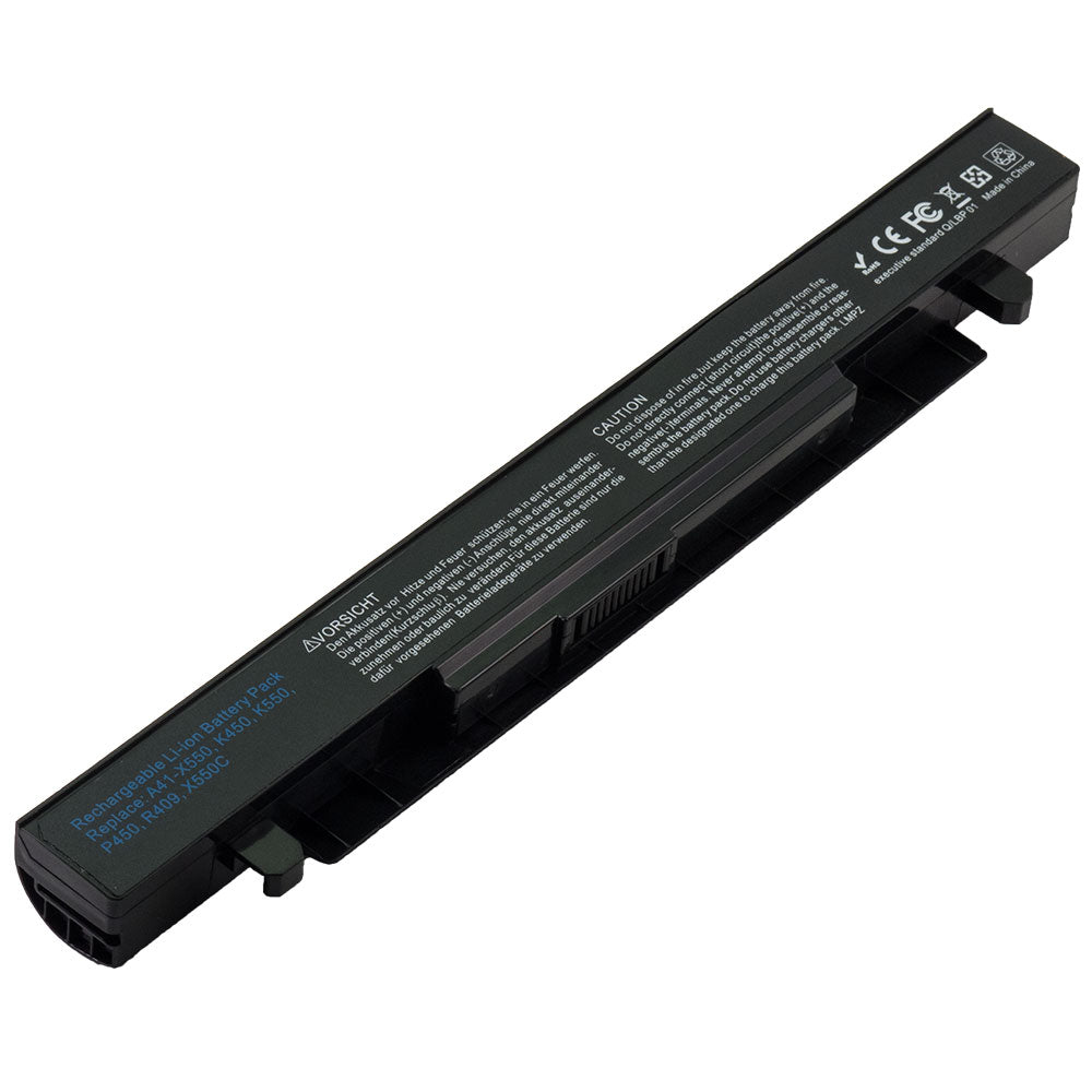 Asus A41-X550 A41-X550A F550 F450 X550 R510C A550 K550 P550 X550C X450 A550L X550J R510 [14.4V / 32Wh] Laptop Battery Replacement