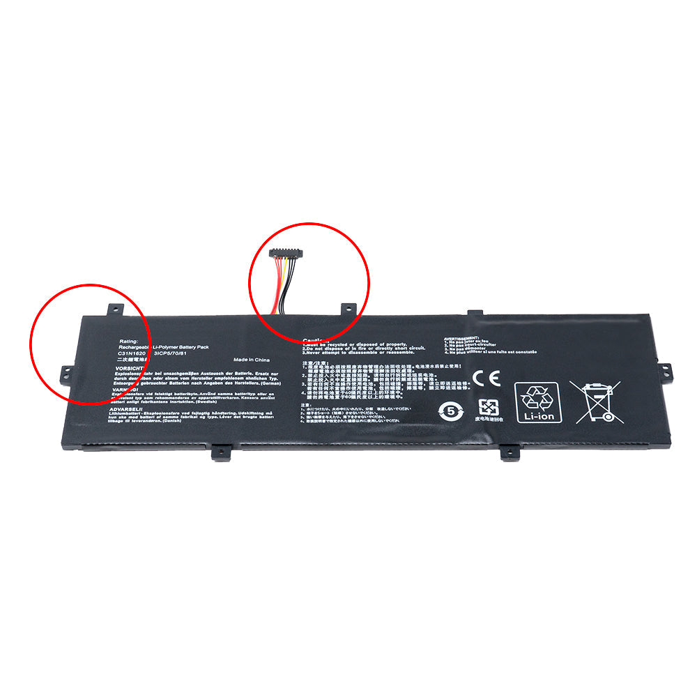 (Adapter Bundling Available) Asus C31N1620 Zenbook UX430U UX430UA UX430UN UX430UNR UX430UQ UX430UQ-GV015T U4100UQ U4100U PRO PU404 PU404UF PU404UF8250 Series C31PoJH 0B200-02370000 [11.55 V] Compatible Battery