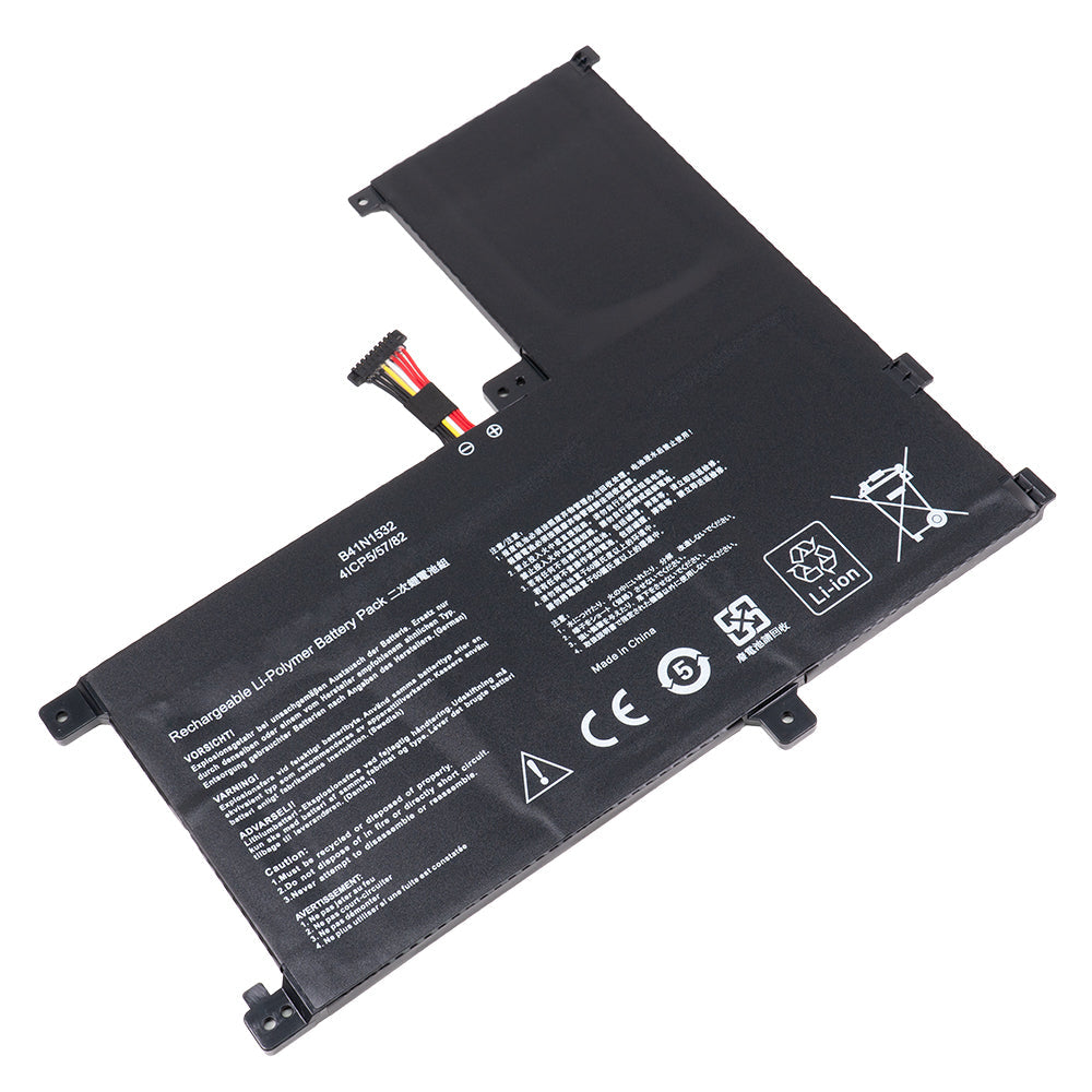 B41N1532 Asus Q504U Q504UA Q534UA Zenbook Flip UX560 UX560UA Q504UAK UX560UA-1B UX560UA-FZ015T Q504UA-BBI5T12 BHI5T13 BI5T26 0B200-02010100 [15.2V] Laptop Battery Replacement