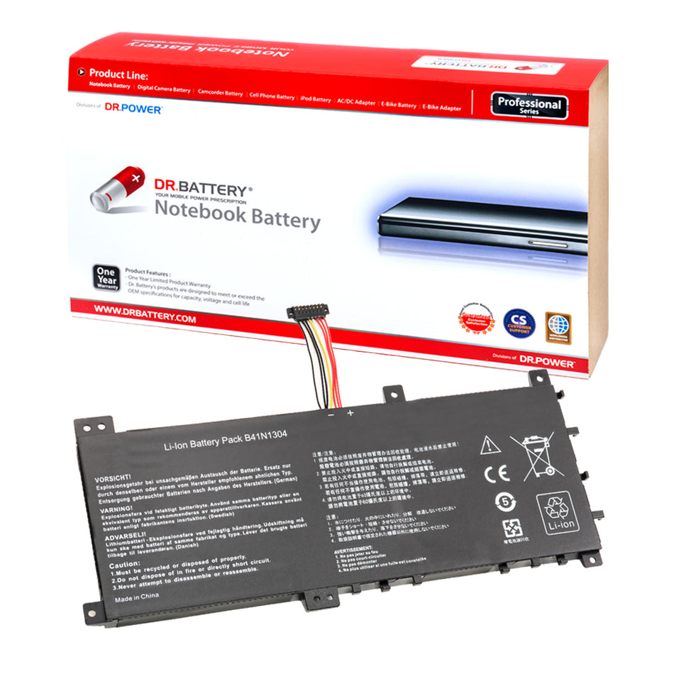 Asus B41N1304 Battery for Asus VivoBook S451LA S451LB A451LA A451LB A451LN K451LA K451LB R451LA R451LB R451LN R453LA R453LB R453LN V451LA V451LB V451LN Series [14.4V] Compatible Battery