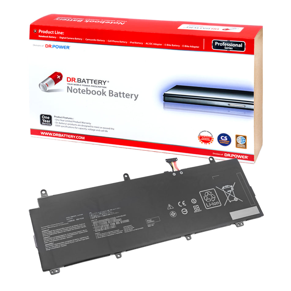 Asus C41N1828 Battery for Asus GX531G GX531GV GX531GW GX531GX GX531GXR Asus ROG Zephyrus S GX531GV Zephyrus S GX531 Series 0B200-03020200 4ICP4/72/77 [15.44V] Compatible Battery