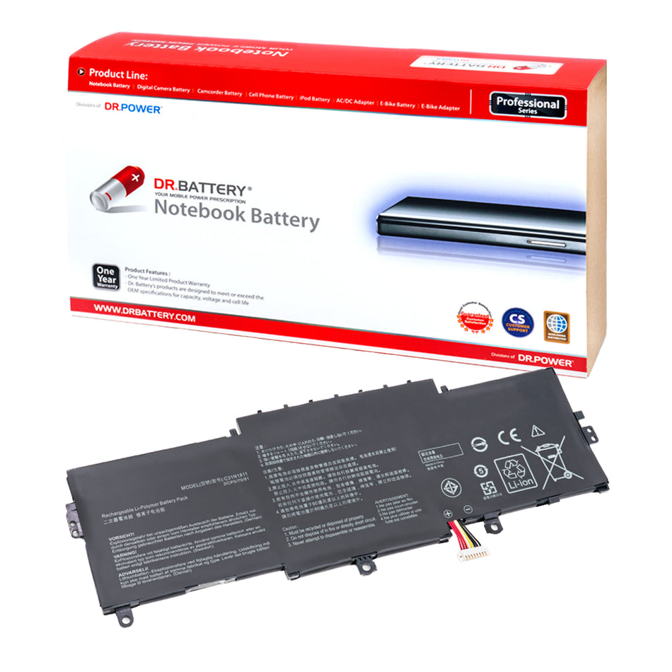 Asus C31N1811 C31PNJ5 Battery for Asus ZenBook UX433 ZenBook 14 UX433F UX433FN UX433FA UX433FQ Asus ZenBook Flip 13 UX362FA Series C31POJ5 0B200-03080000 [11.55V] Compatible Battery