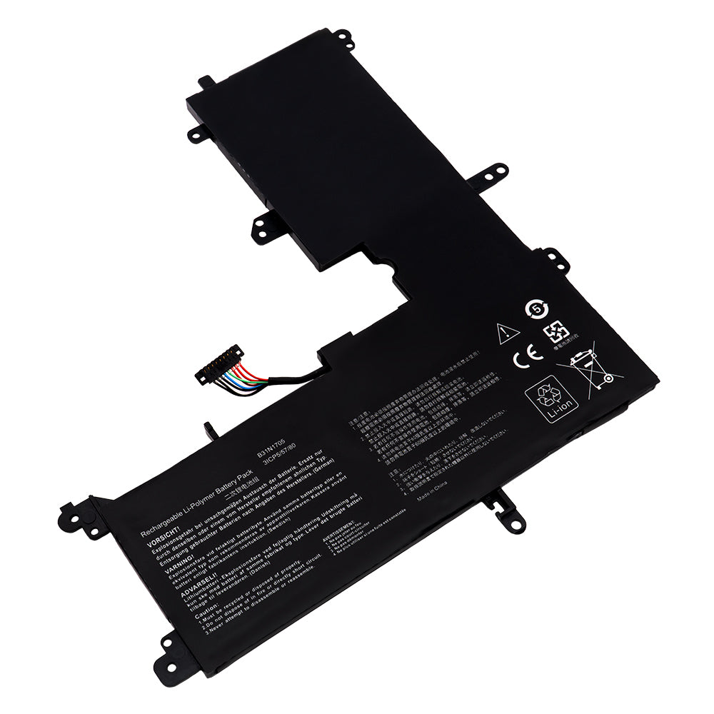 Asus VivoBook Flip 14 TP410UA TP410UF TP410UR TP410UA-DS52T Series Laptop Battery B31N1705 0B200-02660000 3ICP5/57/80 [11.4V/11.52V] Compatible Battery