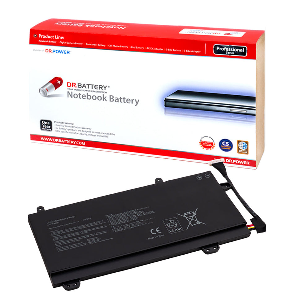 Asus ROG Zephyrus GM501 GM501G GM501GM GM501GS GU501 GU501GM Series Laptop Battery C41N1727 0B200-02900000 4ICP7/48/70 [15.4V] Compatible Battery