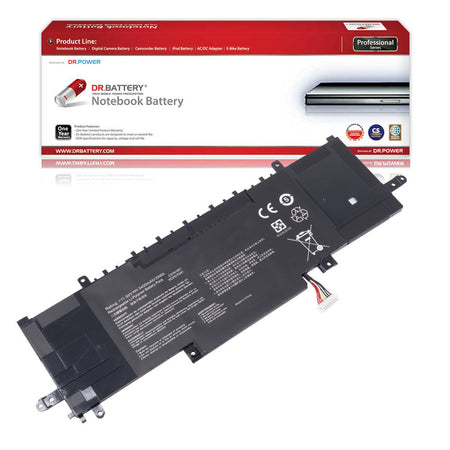 Asus ZenBook Flip 14 UX463F UX463FA UX463FL Series Laptop Battery C31N1841 0B200-03420300 0B200-03830000 [15.4V/15.55V] Compatible Battery