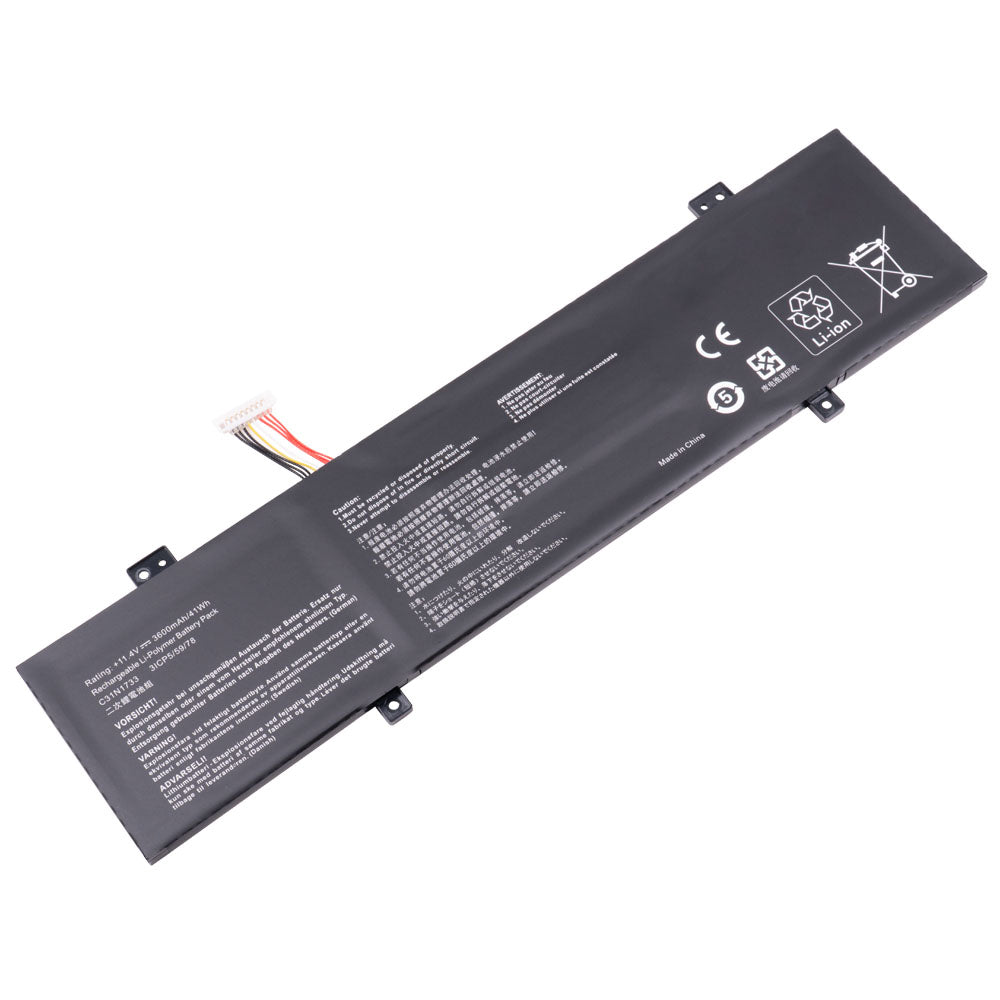 Asus Vivobook Flip 14 TP412UA TP412U Series Laptop Battery C31N1733 0B200-02970100 0B200-02970000 [11.4V/11.55V] Compatible Battery
