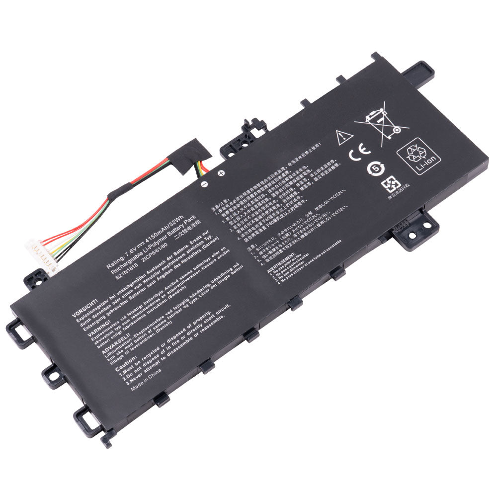 Asus VivoBook S512DK S512FA S512FB S512FL S512UA Series Laptop Battery C21N1818-1 0B200-03280800 [7.6V/7.7V] Compatible Battery