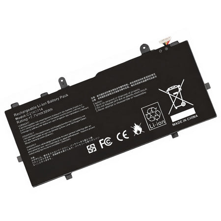 Front view of C21N1714 compatible laptop battery label for Asus VivoBook Flip 14 TP401 J401 series