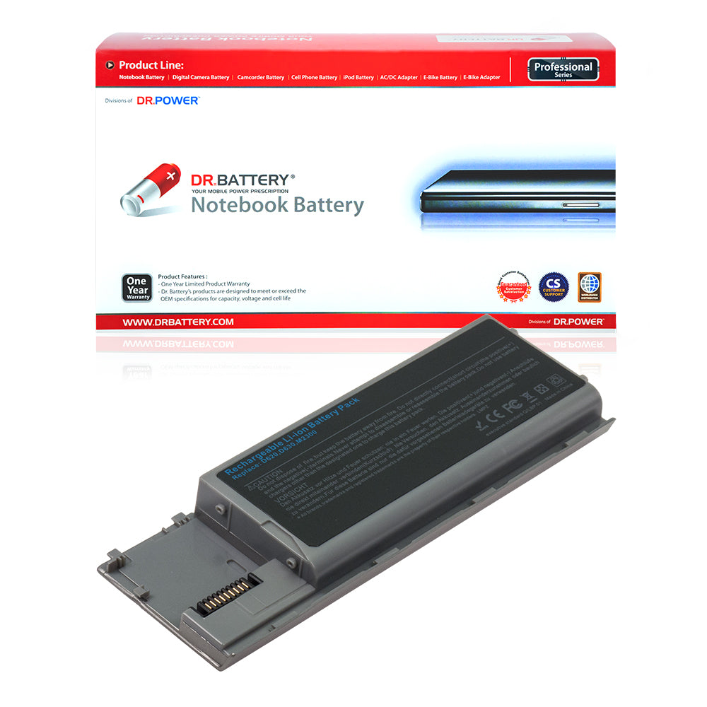 Dell Latitude D620 D630 Series Laptop Battery [11.1V] 4400mAh / 49Wh Compatible Battery