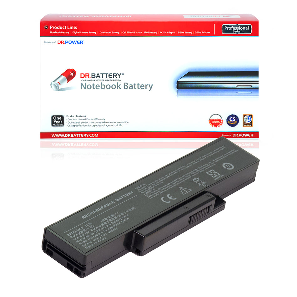 BATE80L6 BATEL80L6 BATEL80L9 Battery for Dell Inspiron 1425 1426 1427 Compal EL80 EL81 GL30 GL31 HEL80 HEL81 HGL30 HGL31 Quantex SW1 Series FT01 FT02 [11.1V] Compatible Battery