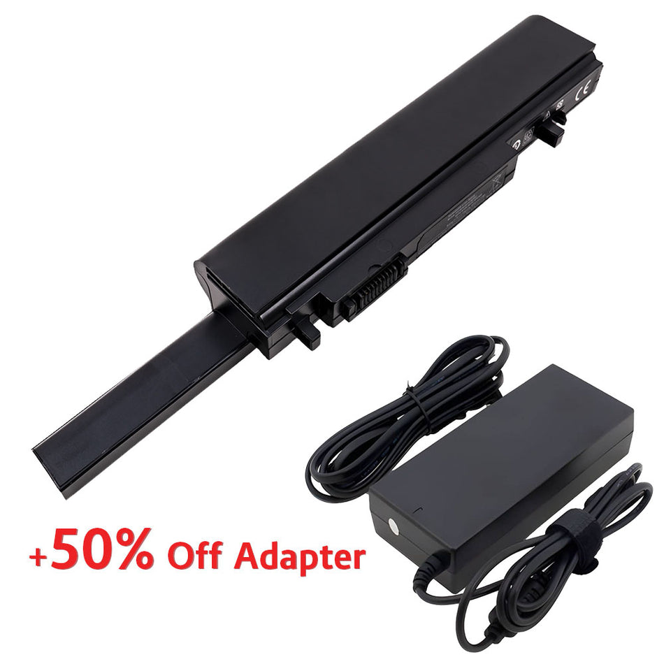 (Bundle with Adapter for 50% Off) R720C X411C U011C Battery for Dell Studio XPS 16 XPS 1647 XPS 1640 XPS 1645 XPS M1640 Series W303C 312-0814 X413C [11.1V] Compatible Battery