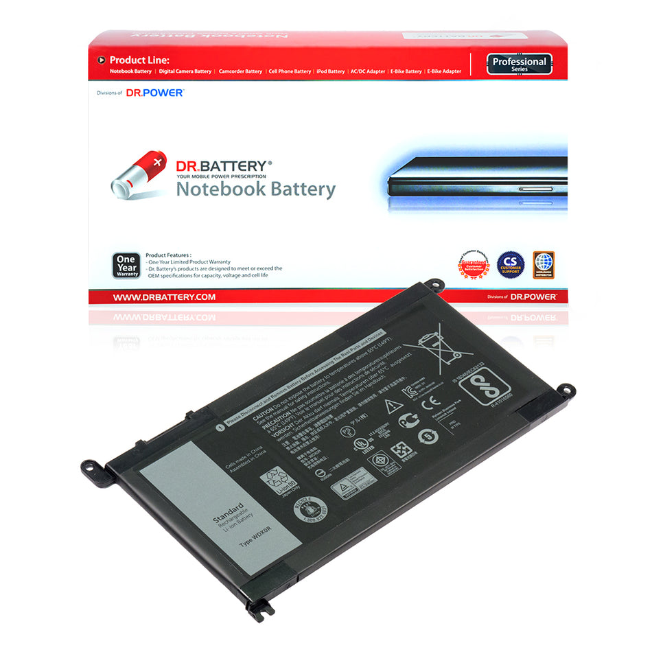 WDX0R FC92N Battery for Dell Inspiron 13 7368 7378 Inspiron 14 7460 Inspiron 15 3583 3793 5565 5567 5570 5575 5568 5578 7560 7570 7579 7569 Inspiron 17 5765 5767 5770 5775 7378 7460 7580 Series [11.4V] Compatible Battery