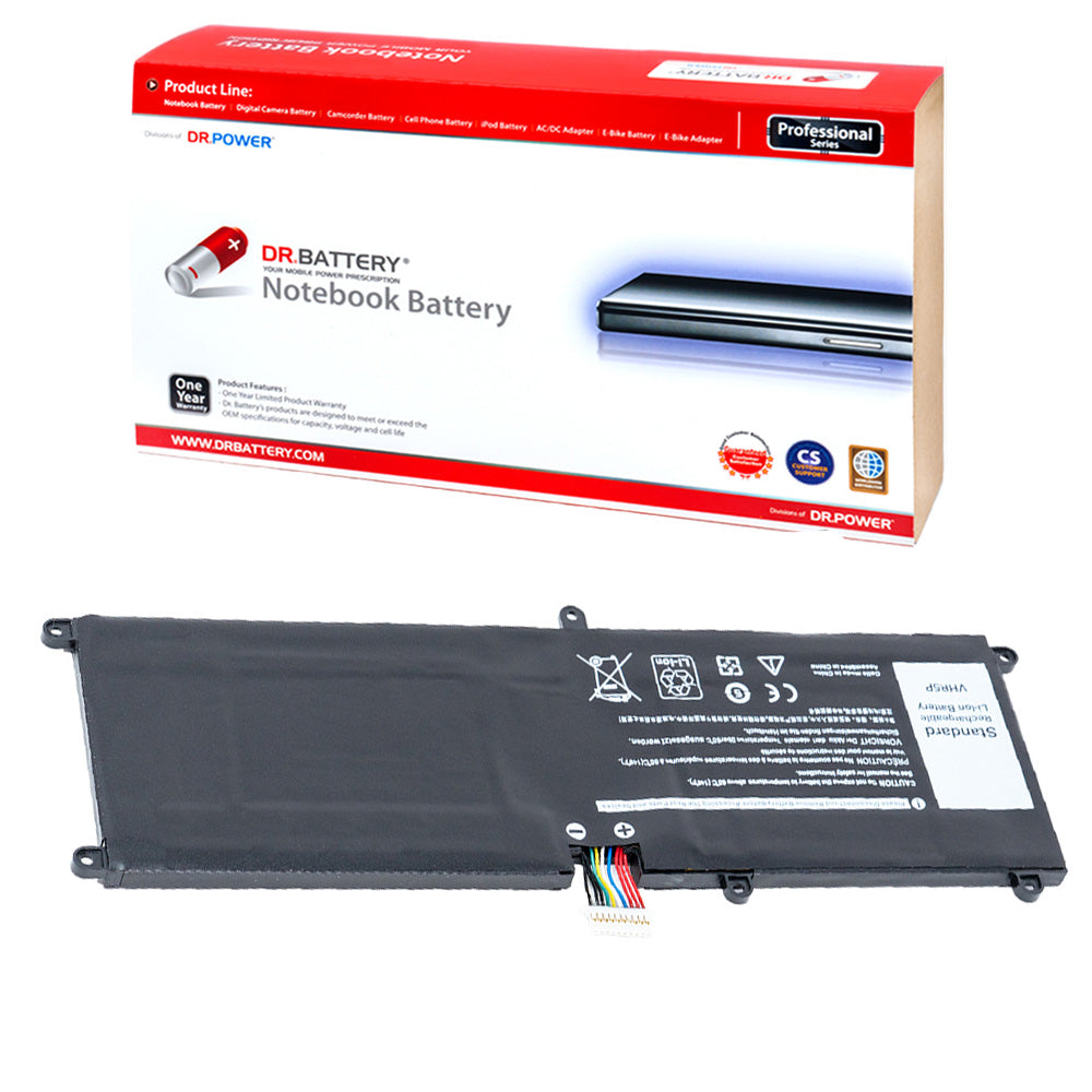 Dell T04E T04E001 Tablet Series Battery VHR5P XRHWG RHF3V PRR5V ZYVP1 [7.6V] Compatible Battery