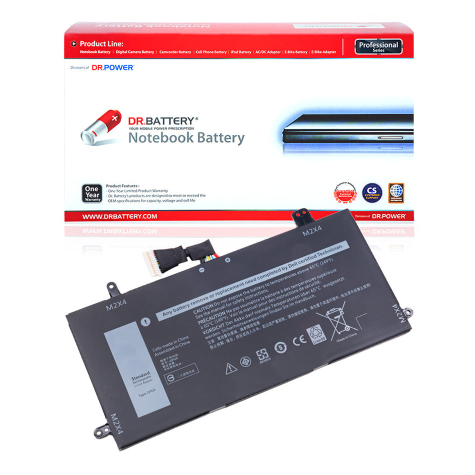 Dell Latitude 5285 5290 2-in-1 Series Laptop Battery J0PGR FTH6F X16TW 1WND8 0FTH6F JOPGR 0X16TW [7.6V] Compatible Battery