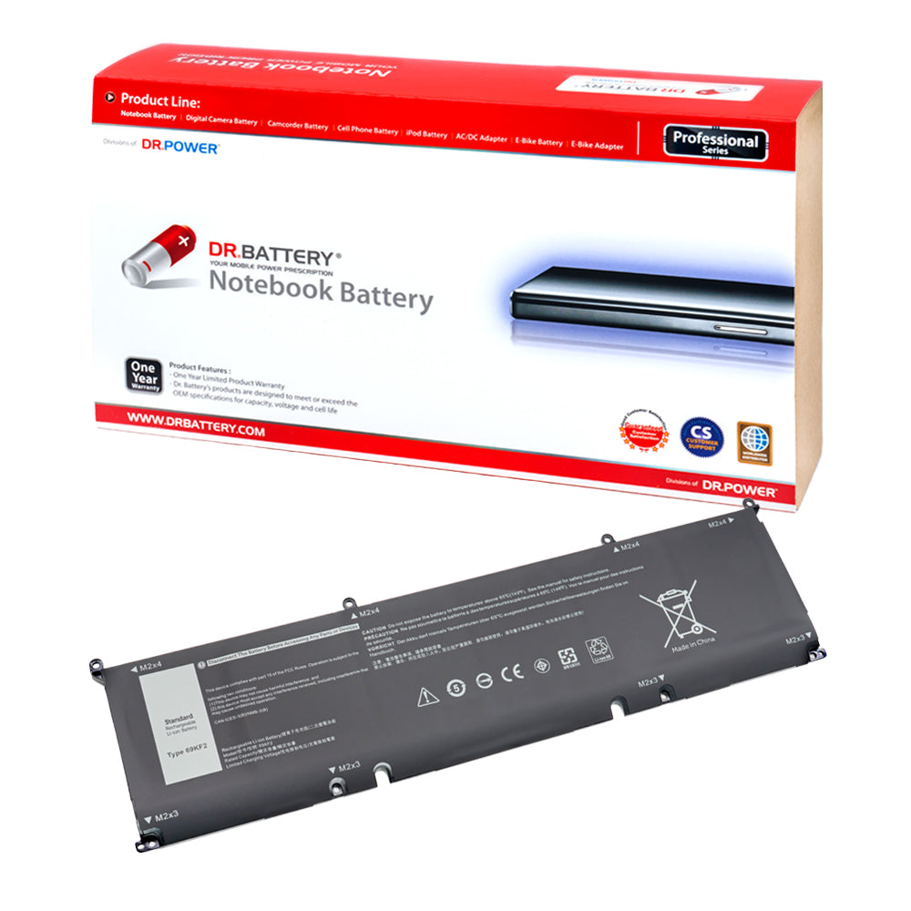 Dell XPS 15 9500 9510 9520 Series Laptop Battery 69KF2 70N2F M59JH 8FCTC [11.4V] Compatible Battery