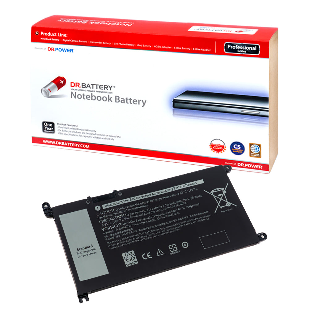 1VX1H Battery for Dell Vostro 3491 5481 5490 5581 5590 Inspiron 15 3501 3505 3582 3583 3584 3593 5585 5582 5584 5585 5590 5591 5593 5594 5598 7586 Inspiron 14 3493 5480 5481 5482 5485 5491 5493 Inspiron 17 3793 Series Laptop YRDD6 [11.4V] Compatible Battery
