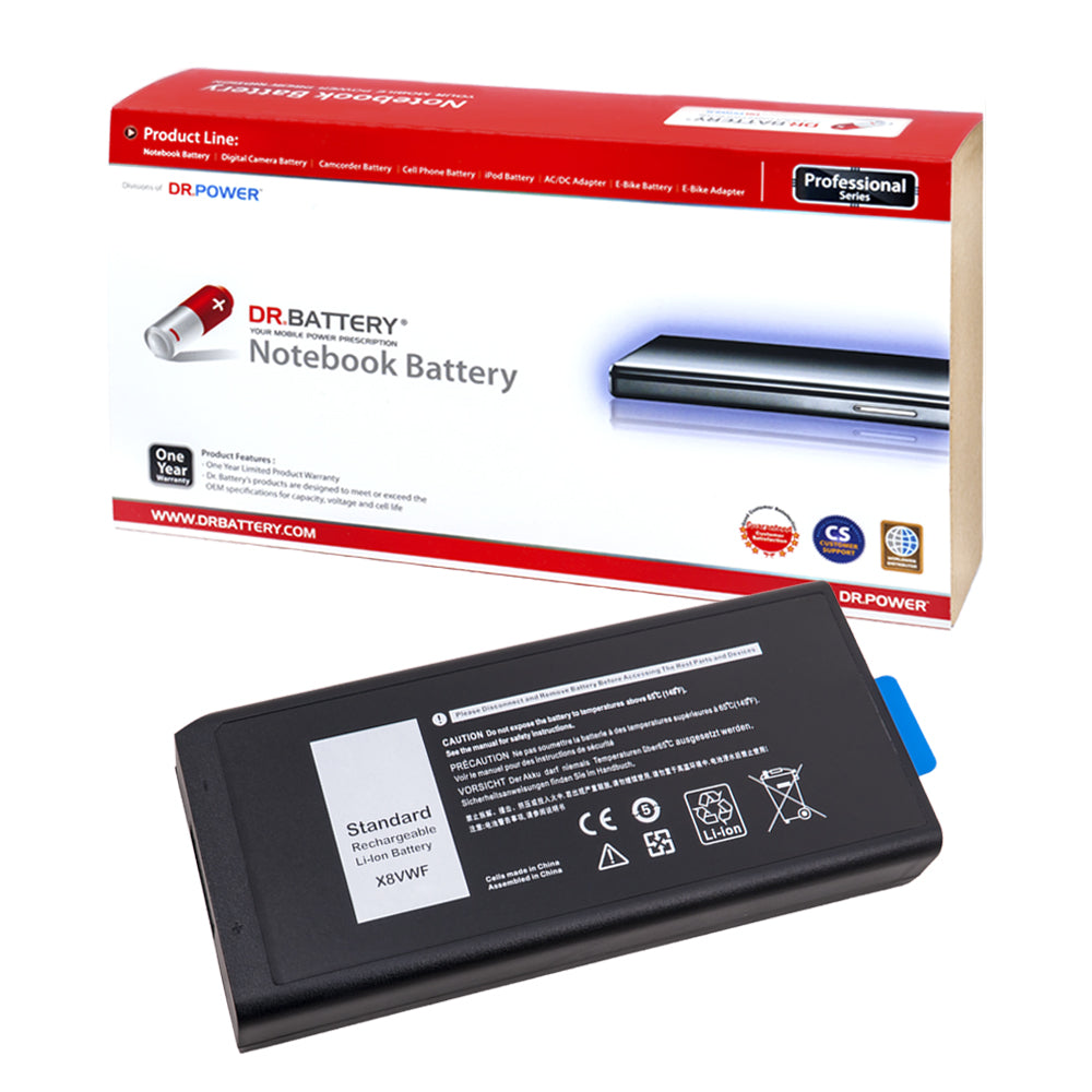 X8VWF Battery for Dell Latitude 14 Rugged 5404 5414 E5404 Series Dell Latitude 14 Rugged Extreme 7404 7414 E7404 Series Dell P45G P45G001 P46G P46G001 P46G002 Series Laptop XN4KN 4XKN5 CJ2K1 DKNKD VCWGN YGV51 XRJDF [11.1V] Compatible Battery