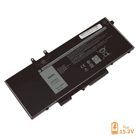 1VY7F Battery for Dell Latitude 5401 5410 5411 5501 5510 5511 Series Dell Precision 3541 3550 3551 Series Dell Inspiron 7500 7506 2-in-1 Black Series Dell Inspiron 7706 2-in-1 Silver Series Laptop 3HWPP 3PCVM JG75F 10X1J [15.2V] Compatible Battery