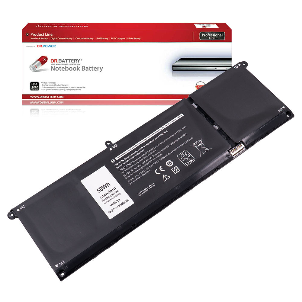 Dell Inspiron 14 Plus 7420 7430 7440 Series Laptop Battery V6W33 PG8YJ 0WV3K8 927N5 0FH3K2 0MGCM5 0MVK11 [15V/15.2V] Compatible Battery