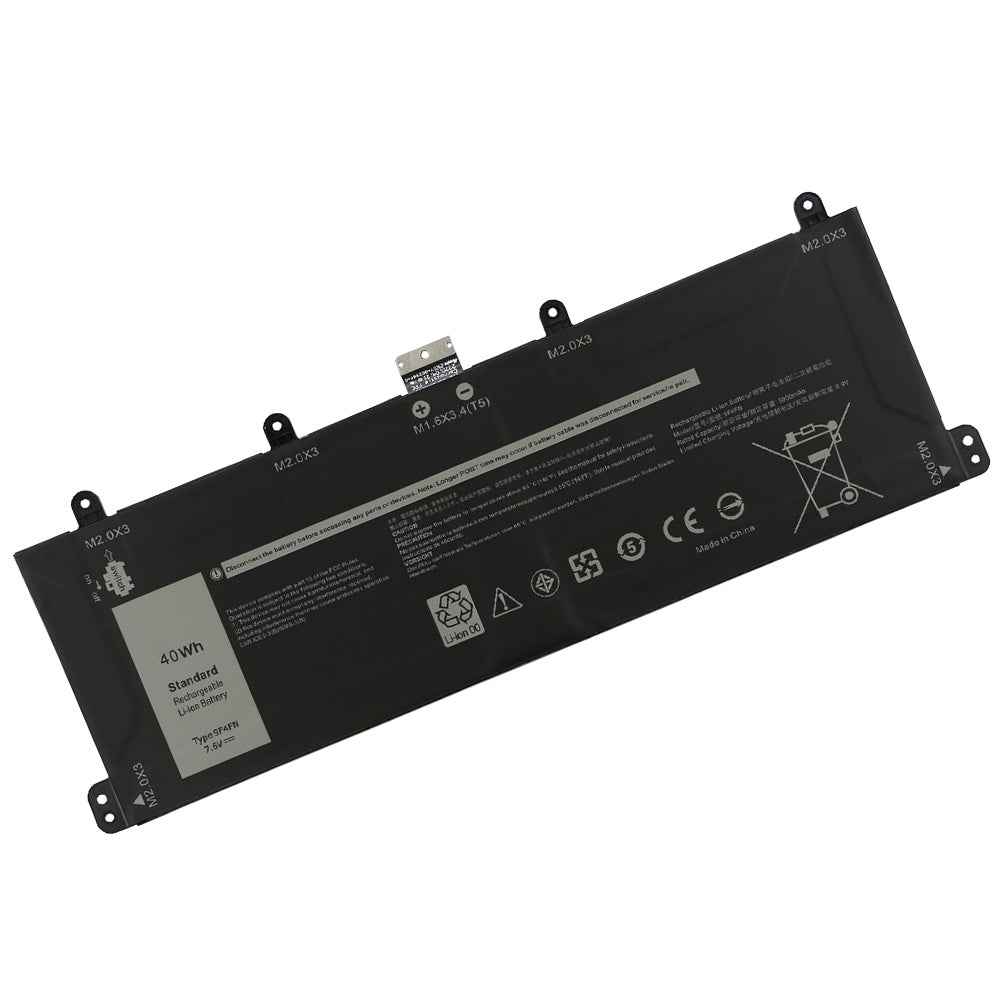 Dell T04H T04H001 Series Laptop Battery 9F4FN 2VKW9 8PK6G 09F4FN 2ICP4/79/112 2ICP4/79/111 [7.6V] Compatible Battery