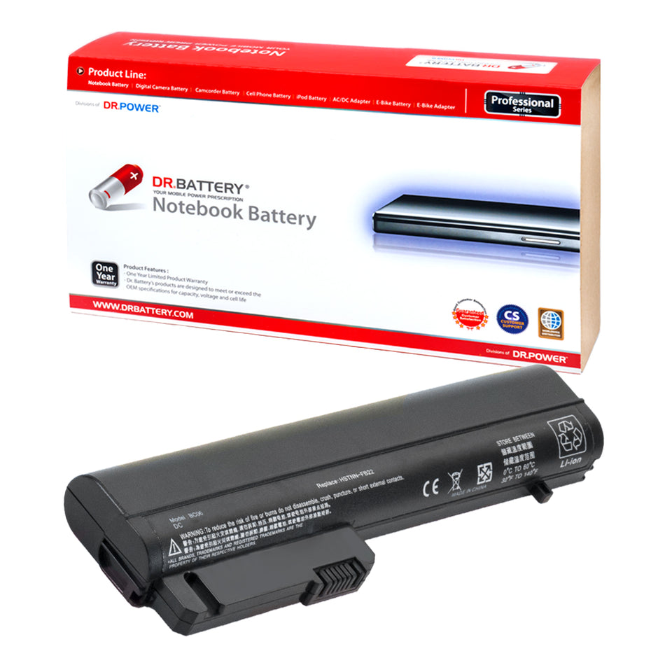 HP HSTNN-FB21 Battery for HP EliteBook 2540p 2530p series HP NC2400 NC2410 HP 2510p Notebook PC Series HSTNN-FB22 411126-001 [10.8V] Compatible Battery