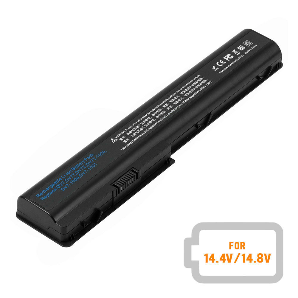 HP Pavilion DV8-1000 DV8-1100 DV8-1200 DV8t-1000 Series Laptop Battery HSTNN-IB75 486766-001 480385-001 HSTNN-C50C GA08 516355-001 HSTNN-XB75 497705-001 [6600mAh / 95Wh 14.4V] Compatible Battery