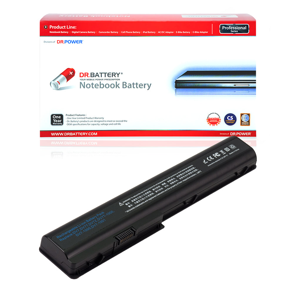 HP Pavilion DV8-1000 DV8-1100 DV8-1200 DV8t-1000 Series Laptop Battery HSTNN-IB75 486766-001 480385-001 HSTNN-C50C GA08 516355-001 HSTNN-XB75 497705-001 [4400mAh / 63Wh 14.4V] Compatible Battery