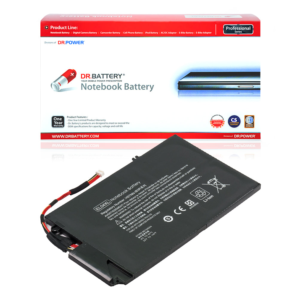 HP Envy TouchSmart Ultrabook 4-1000 4-1100 4-1200 4T-1000 4T-1100 Series Laptop Battery EL04XL 681949-001 TPN-C102 EL04 681879-1C1 HSTNN-IB3R HSTNN-UB3R 681879-171 ELO4XL [14.8V] Compatible Battery