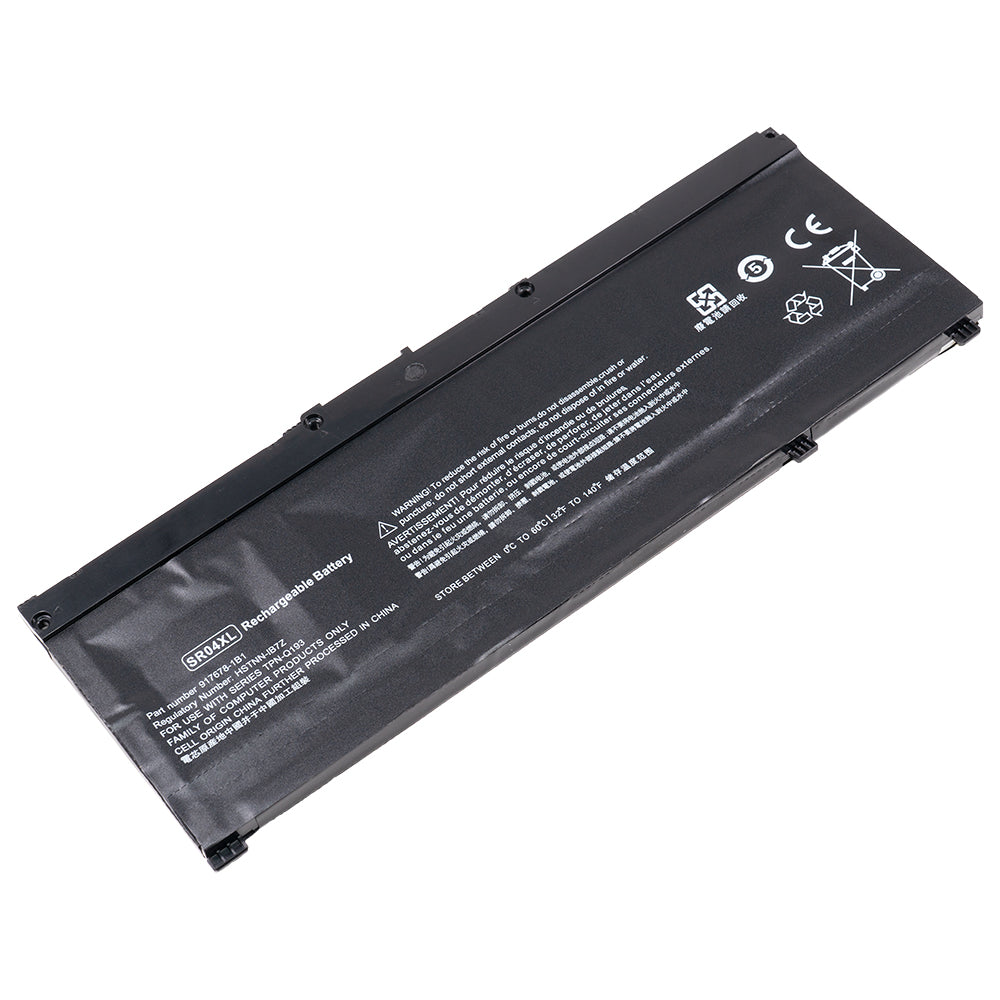 HP SR04XL 917724-855 TPN-Q193 Omen 15-ce000 ce011dx ce031tx ce032tx ce072tx ce007tx Pavilion Power 15-cb000 Pavilion 15 cb045wm 917678-1B1 917678-2B1 [15.4V / 54Wh] Laptop Battery Replacement