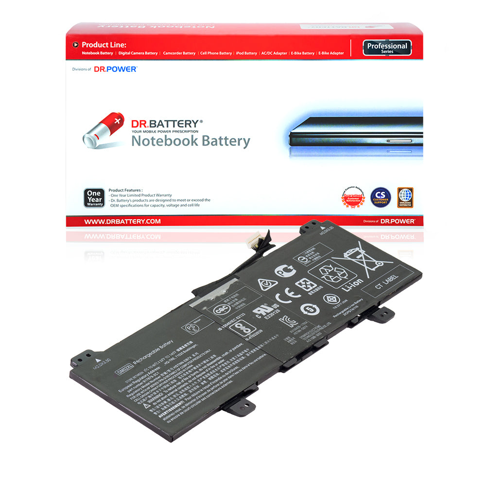 HP Chromebook X360 11-AE000 Series Laptop Battery GM02XL 917725-855 HSTNN-DB7X 917679-271 917679-2C1 917679-541 917679-241 [7.7V] Compatible Battery