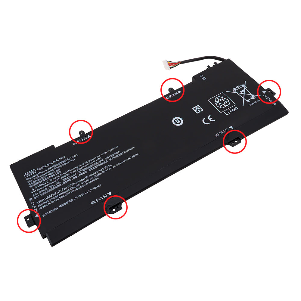 HP Spectre x360 15-bl012dx 15t-bl100 15-bl075nr 15-bl000 Series Laptop Battery KB06XL 902499-855 902401-2C1 HSTNN-DB7R [11.55V] Compatible Battery