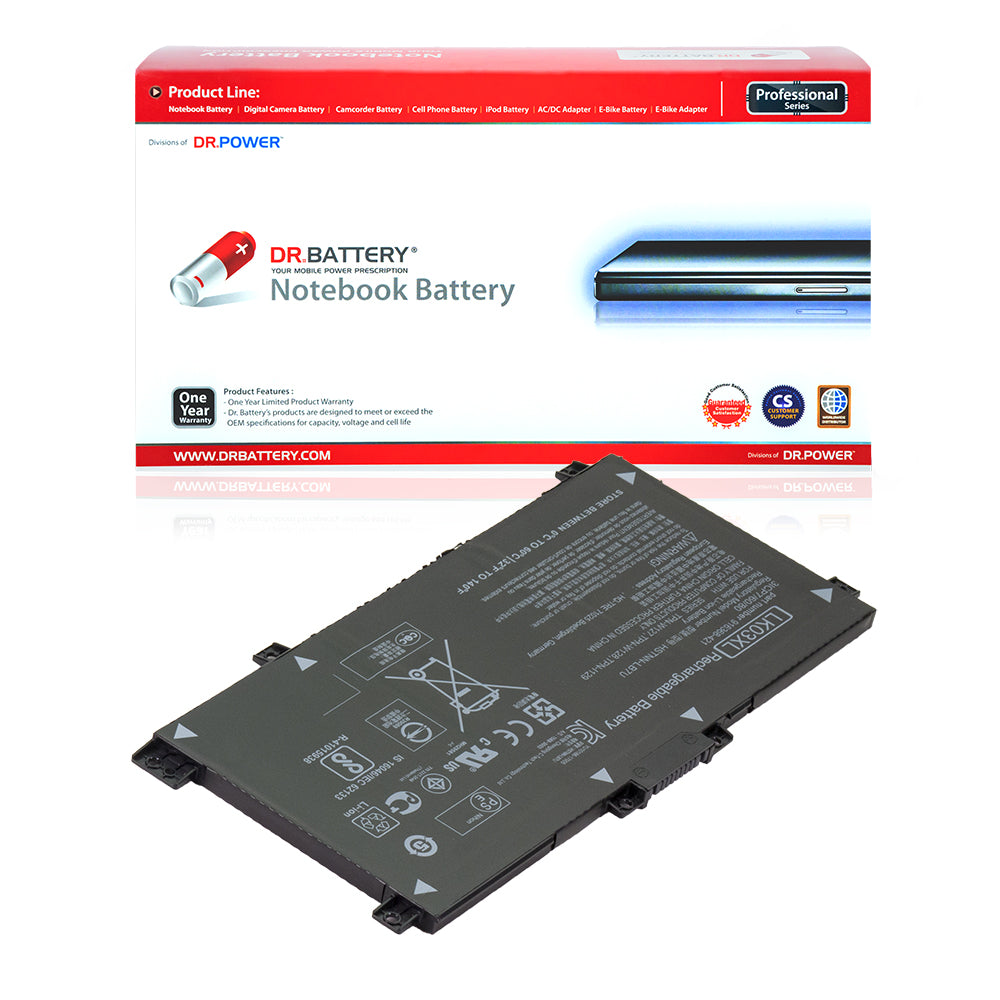 916814-855 916368-421 Battery for HP Envy x360 15-bp 15-bp000 Series Laptop LK03XL HSTNN-UB7I TPN-I129 HSTNN-LB7U [11.55V] 4831mAh/ 55.8Wh Compatible Battery