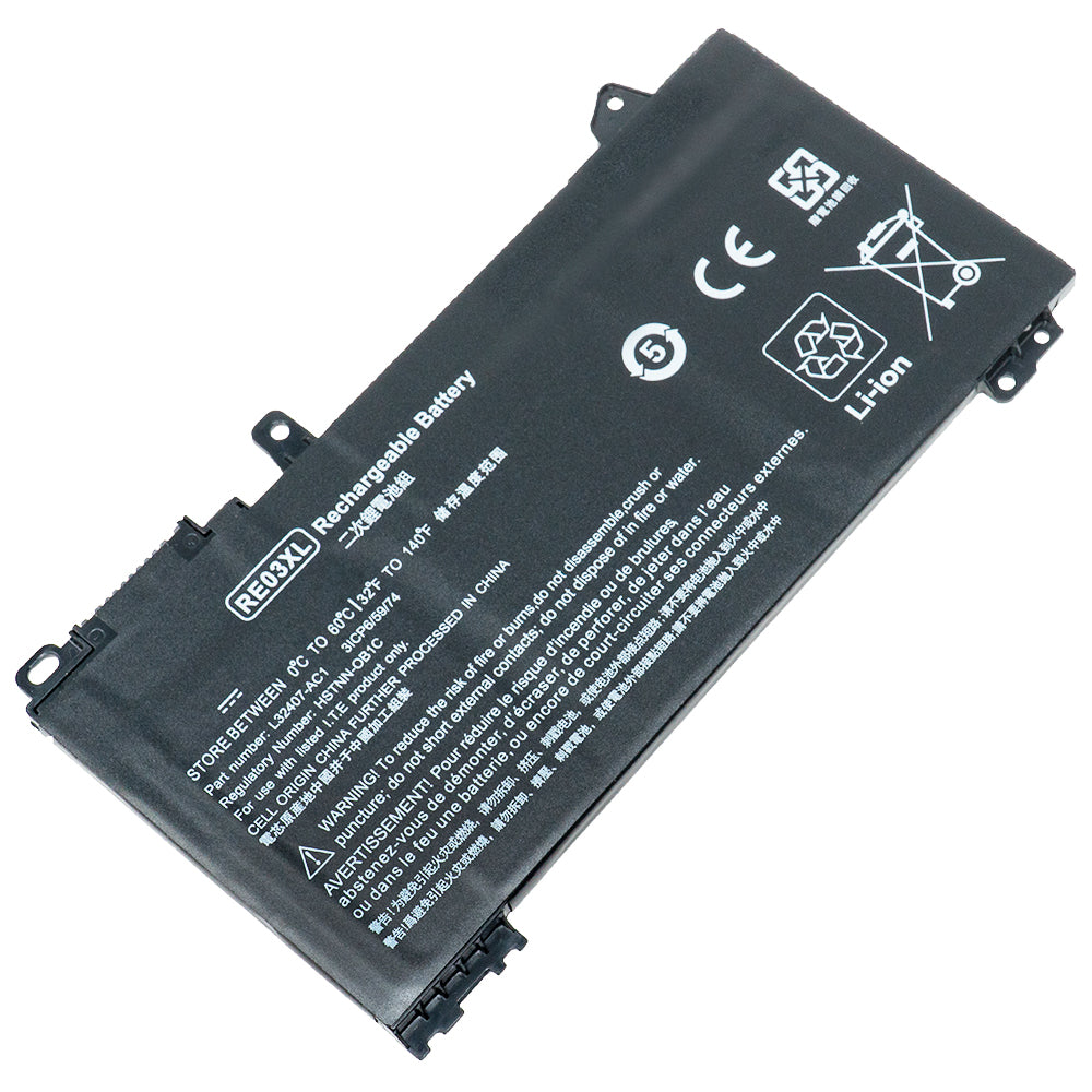 HP ProBook 430 G6 440 G6 445R G6 455 G6 445 G6 450 G6 445R G6 Series Laptop Battery RE03XL L32656-002 L32656-005 L32407-AC1 HSTNN-DB9A [11.55V] Compatible Battery