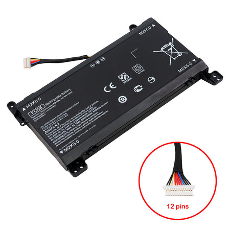 FM08 Battery for HP Omen 17-AN000 17-AN100 17T-AN000 17T-AN100 Series Laptop 922977-855 922976-855 922753-421  TPN-Q195 HSTNN-LB8B [5700mAh / 83.22Wh] (12 Pins) - Compatible Battery
